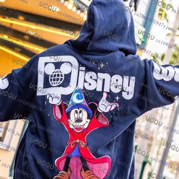 2026 Mickey Mouse Hooded Autumn Winter Fashion Unisex Sport Zip Sweatshirt Hooded Halloween Cosplay Women's Hoodie Zip Sportwear