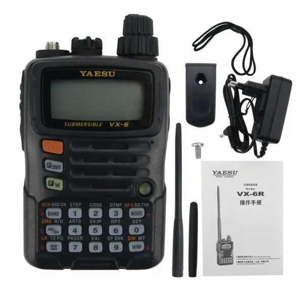 VX-6R Dual Band Transceiver UHF VHF Radio IPX7 Mobile Walkie Talkie for Driving Outdoors for YAESU