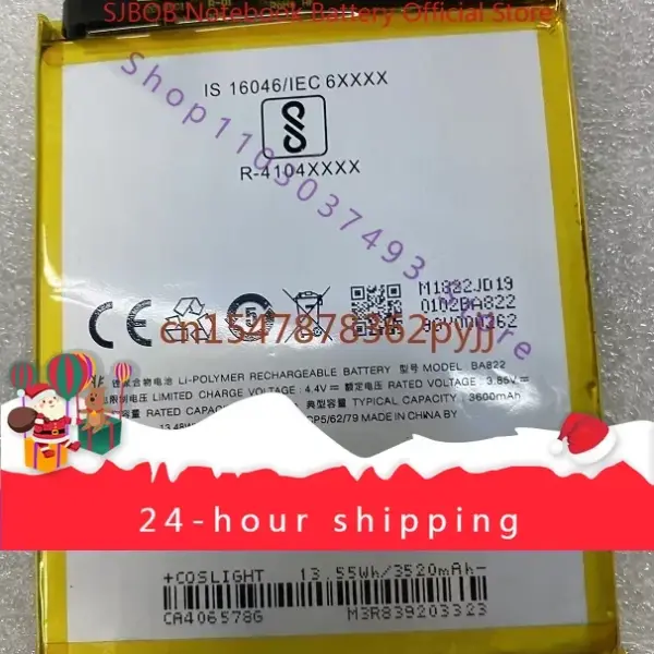 For Meizu Meilan Note8 Mobile Phone Battery Ba822 New Large Capacity Mobile Phone Battery