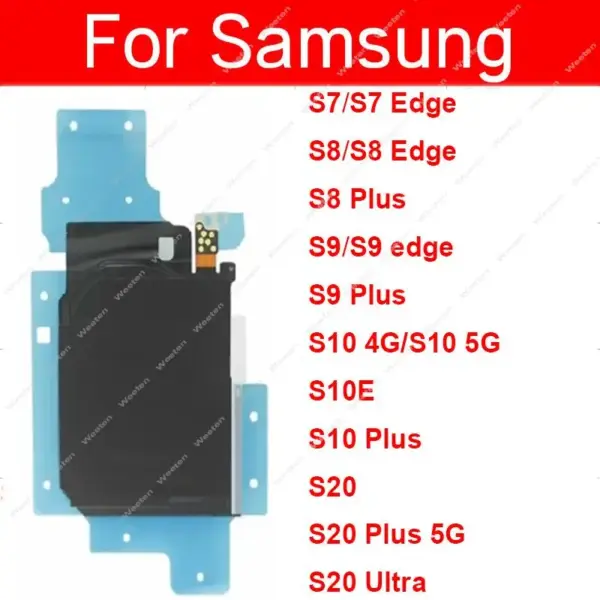 Wireless Charging Panel Coil NFC Flex Cable For Samsung S7 S8 S9 S10 Plus S10E S20 Ultra S20 Edge 4G 5G Antenna Charger Board