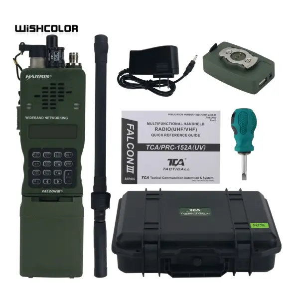 HAMGEEK TCA/PRC-152A Remastered GPS Version Aluminum Alloy Multifunctional Tactical Walkie Talkie KDU Controller