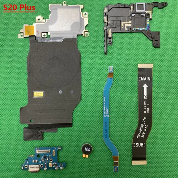 WIFI Signal Antenna Charging Board 5G Wwwave NFC Coil Micro Connector Cable For Samsung Galaxy S20 Plus 4G G985F G986B G986U