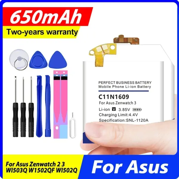 C11N1541 C11N1510 C11N1502 C11N1609 Battery For Asus Zenwatch 2 3 5 6 Z5 Max Go5" W1502QF WI503Q WI502Q A500g A600 Zc550kl