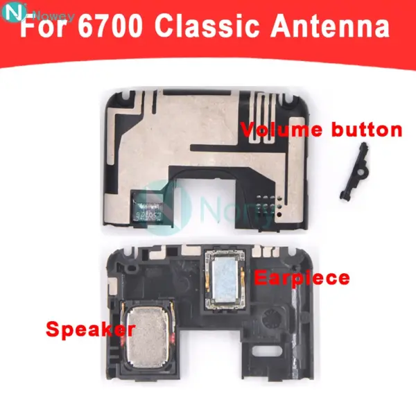 Nowey 6700c Antenna Housing For Nokia 6700 classic Phone Earpiece Microphone Speaker Screws Charging Power Port Cover Case
