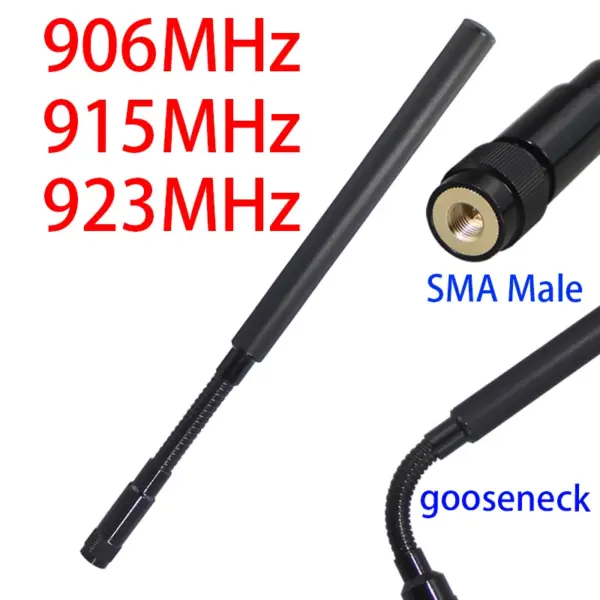 Individual tactical Gooseneck antenna 868MHz 906MHz915MHz 923MHz gain graph data transmission remote control antenna flexional