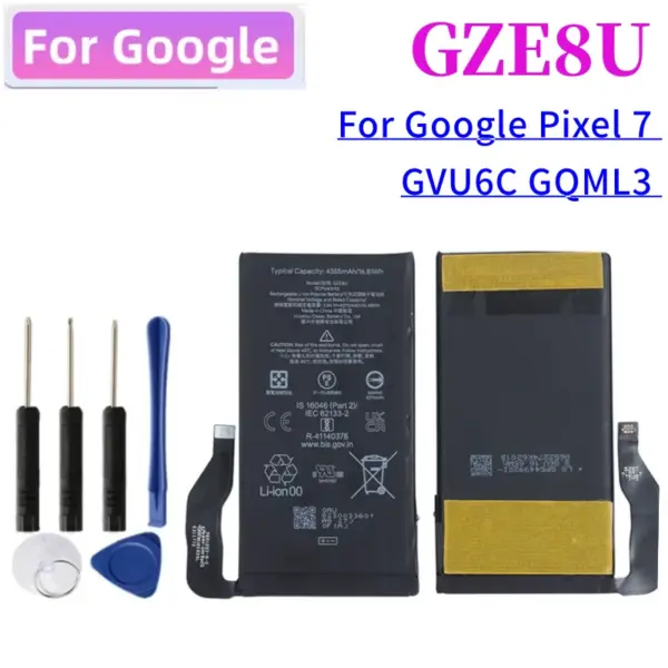 Battery GZE8U 4270mAh Battery For Google Pixel 7 GVU6C GQML3 Mobile Phone Batteries GZE8U+Tools