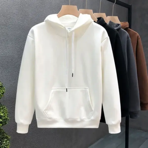 480gsm Heavy Weight Cotton Plus Velvet Hooded Sweater Men Thickened Tight Polar Fleece Pullover Hoodie Women Sweatshirt