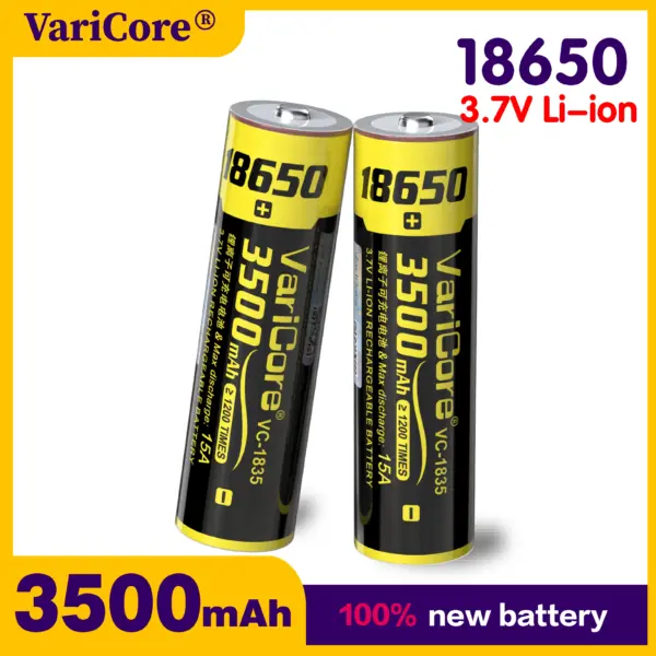 VariCore 18650 Li-ion battery 3.7V 3500mAh rechargeable Grade A quality equipment battery power battery VVV