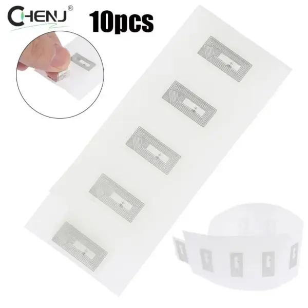 10Pcs NFC Chip Ntag213 Sticker Wet Inlay 2*1cm 13.56MHz RFID NTAG213 Label Tag