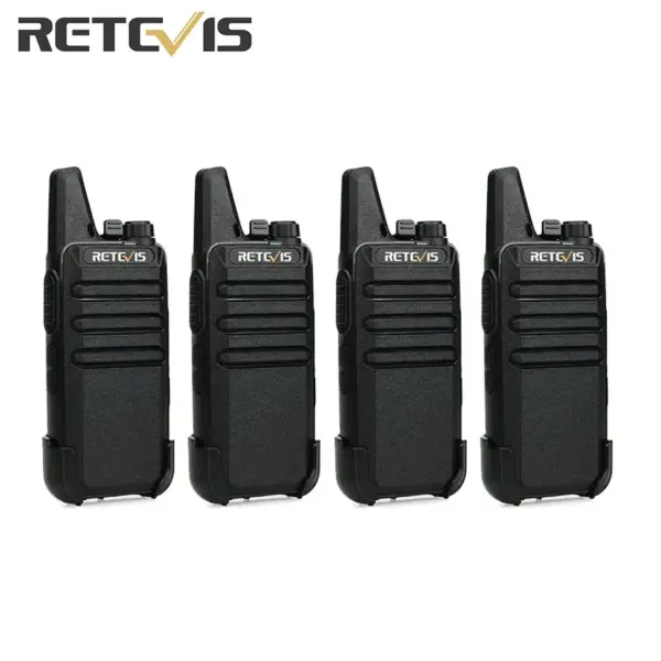 Retevis RT622 Mini Walkie Talkie 4 Pcs Walkie-talkies PMR446 FRS Portable Two Way Radio communication radio for Restaurant Hotel