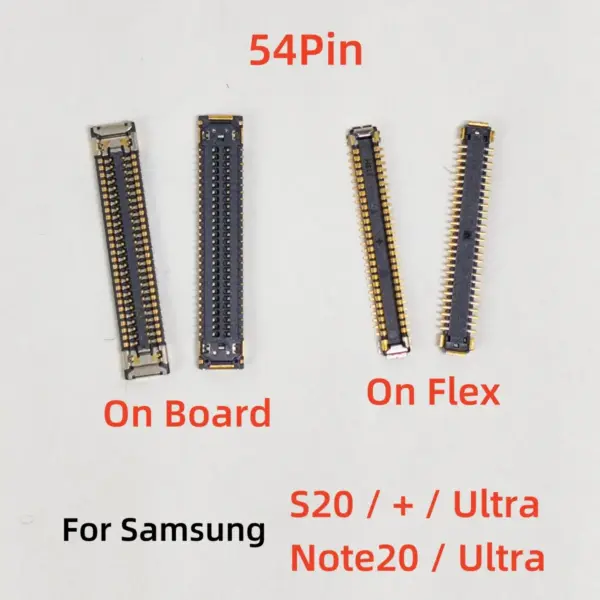 5-20pcs 54Pin USB Charging FPC Connector For Samsung Galaxy Note20 S20 + S20U Ultra Charger Plug On Board