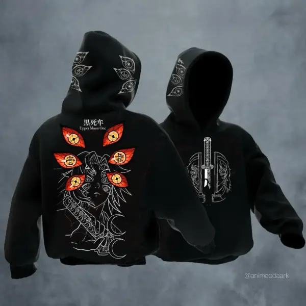 New Kokushibo hoodies women harajuku streetwear y2k sweatshirts tops oversized anime hoodie tracksuit men women clothing