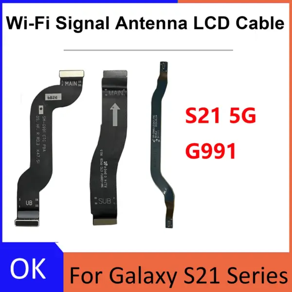 Testing Good Replacement For Samsung S21 5G G991B G991U G991N G9910 Wi-Fi Signal Antenna USB Dock Main Motherboard Flex Cable