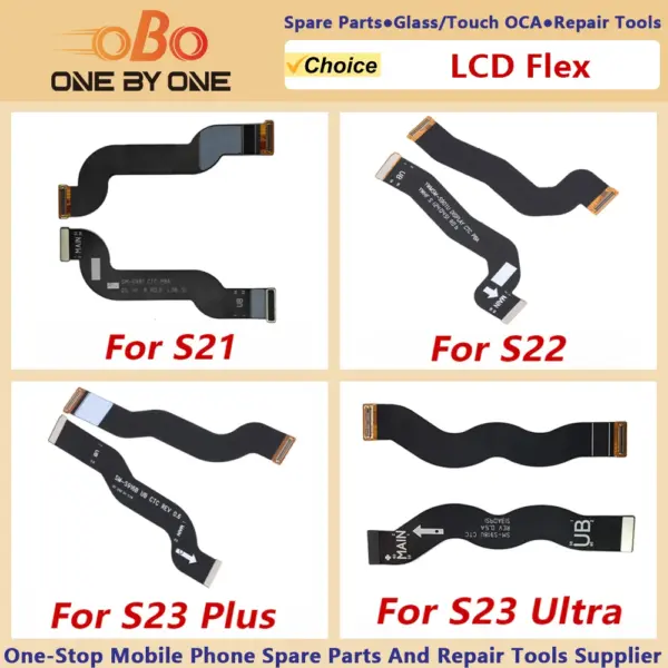 LCD Screen Connection Connector Ribbon Flex Cable For Samsung S21 S21+ S22 S22+ S23 S23+ Plus Ultra FE Replacement Part (1 PC)