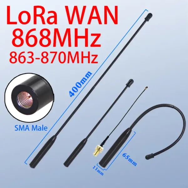 863-870MHz 866MHz 869MHz soft antenna LoRa Wan 868MHz whip antenna for Meshtastic high efficiency omnibearing antenna 1PCS