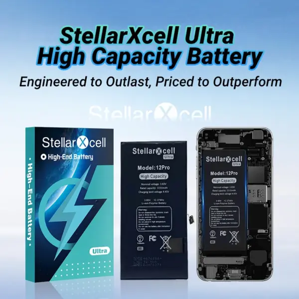 StellarXcell Ultra High Capacity Battery For iPhone battery 7 8 Plus 11 12 Mini 13 Pro MAX X XS XR 14 15 Pro Plus Replacement