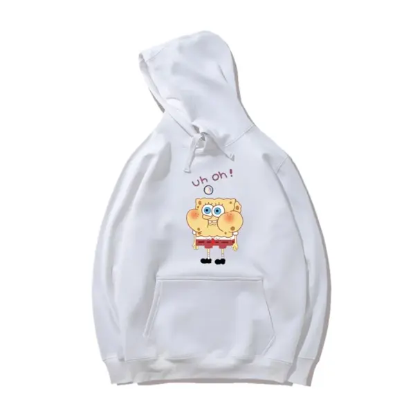 SpongeBob SquarePants Anime Style Couple Hoodies for Men and Women Patrick Star Hoodies Hoodies Hoodies Top