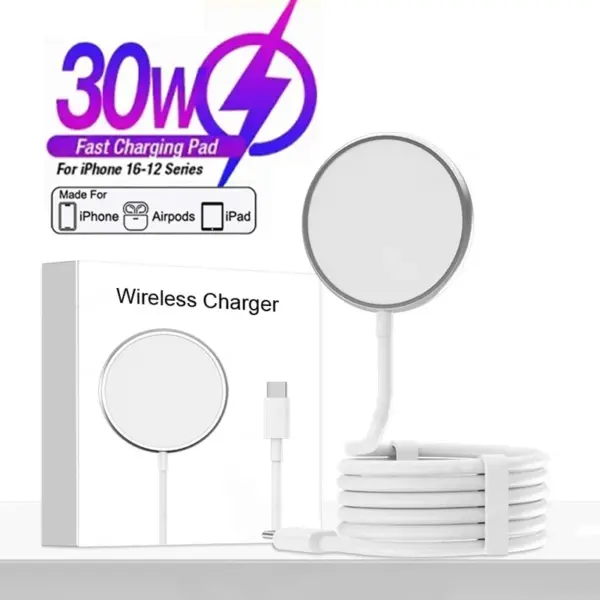 For Apple Magsafes Original Wireless Charger For iPhone 16 15 14 13 12 Pro Max Plus AirPods Fast Charging Type C Magnetic Charge