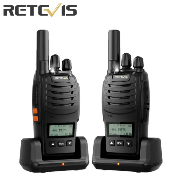 Retevis H777D (H777 Upgraded）Walkie Talkie Portable License Free LCD Display Radio Long Range Type-C Walkie-Talkies for Camping