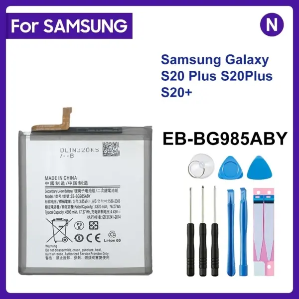 For SAMSUNG EB-BG985ABY 4500mAh Replacement Battery For Samsung Galaxy S20 Plus S20Plus S20+ Mobile phone Batteries +Tools