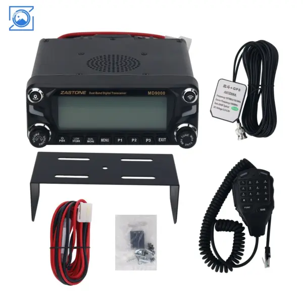 ZASTONE MD9000 Vehicle-mounted Walkie Talkie DMR Digital Analog Modes 50W High Power FM Transceiver APRS Positioning