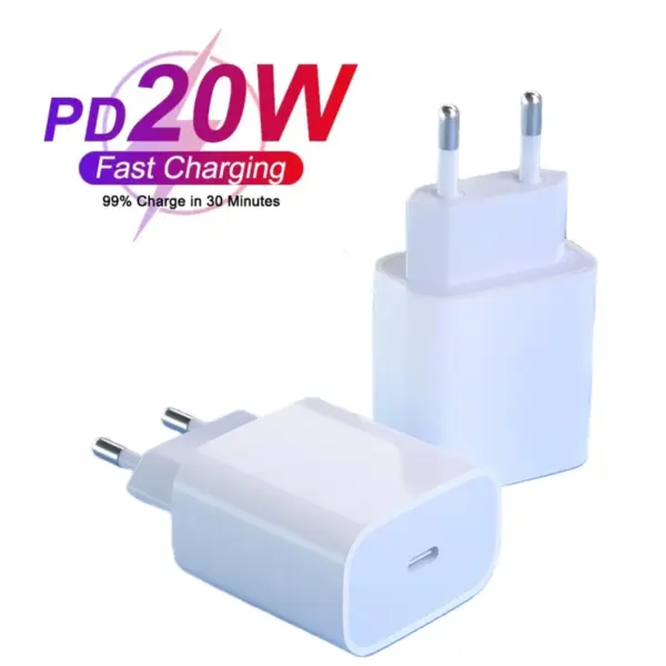 PD 20W Fast Charger For Apple iPhone 14 13 12 11 Pro Max Mini 7 8 Plus X XR USB Type-C Fast Charging Phone Adapter Accessories