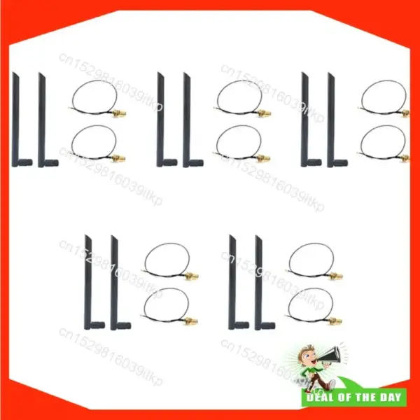 August 10X Dual Band 6Dbi Wireless Wifi Antenna RP-SMA+MHF4 Pigtail Cable For AX200 AC9260 NGFF M.2 Wireless Card WIFI Modules