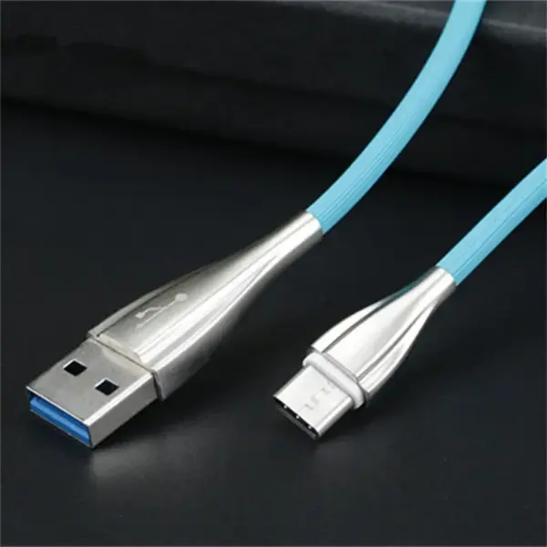 USB C Cable 2A 1M Fast Charging Micro USB Mobile Phone Cables USB-C Line For Samsung Huawei With Braid Blue White Gray