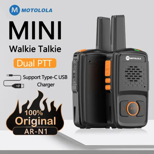 Mini Walkie Talkie Motolola 16 Channels Professional MT-N1 UHF 400-470MHZ Match Baofeng Two Way Radio