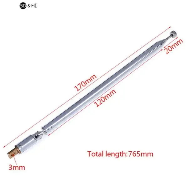 7 Sections Telescopic Antenna Aerial Radio TV Replacement instrument-specific