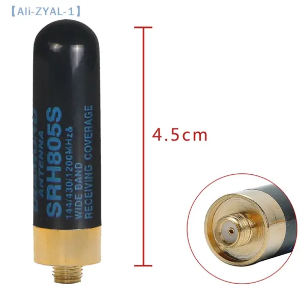 【ZYAL-1】1Pcs Universal Handheld Walkie Talkie UV Dual Segment AR-805S Thumb Short Antenna