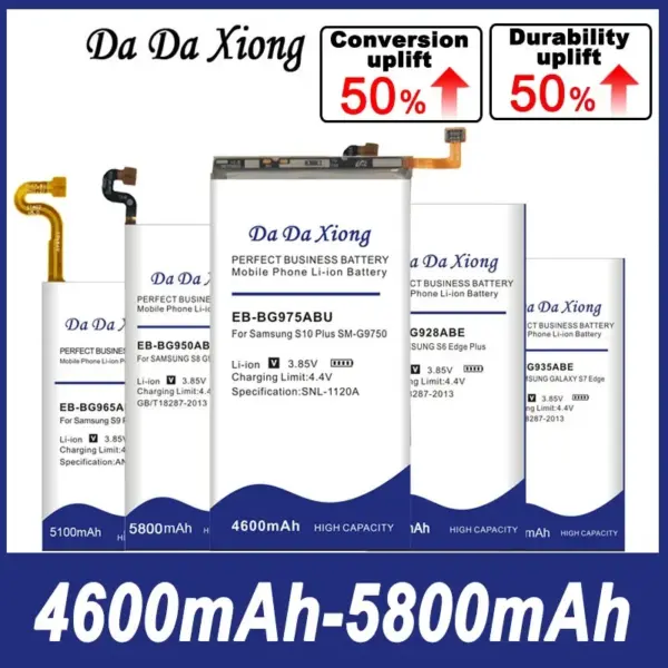 DaDaXiong High Quality Battery A70 S3 S6 S7 Edge S8 S9 Nnte 10 A8 A51 S10 Plus S10E J5 G960F S9+ G955P G950 G925A G9300
