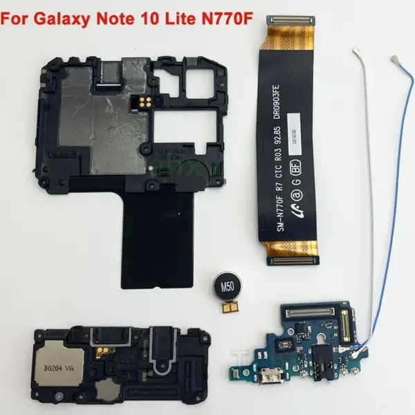 Antenna WIFI Signal Board NFC Coil USB Charger Dock Port Louderspeaker Microphone For Samsung Galaxy Note 10 Lite N770F Camera