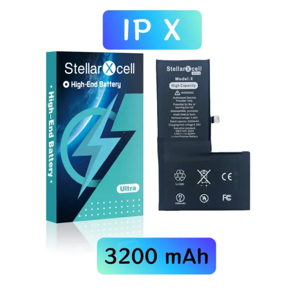 StellarXcell Ultra Original TI 7037 BMS Battery High capacity Cell for iphone 7037 TI for Xs Xr Max 11 Pro Max
