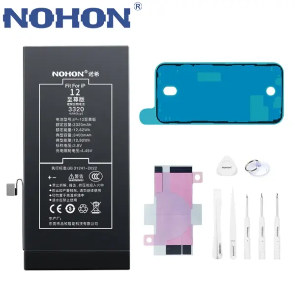 NOHON High Capacity Battery For iPhone 11 Pro 12 Mini 13 14 15 XS X 11Pro 12Pro 13Pro 14Pro Lithium Polymer Replacement Battery