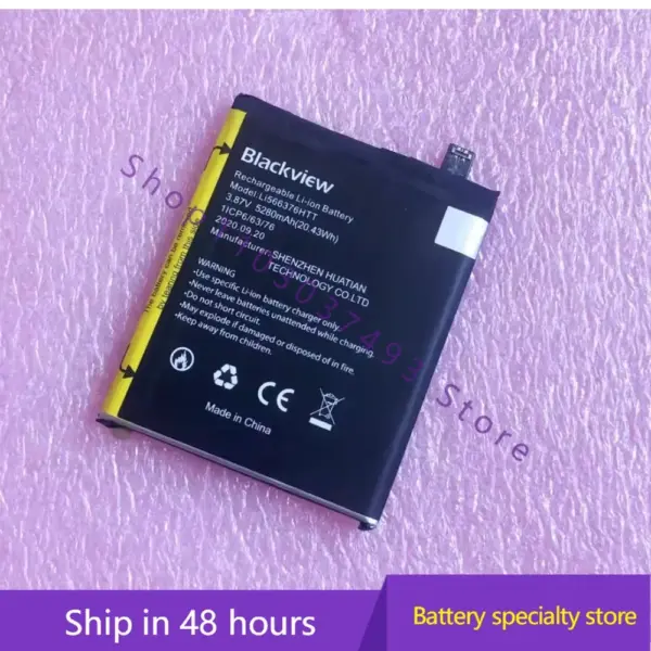 Brand new high-quality compatible battery For Blackview bl6000 pro Li566376HTT 5280mAh mobile phone battery