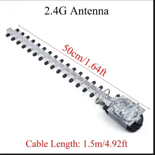 Yagi Antenna, Router Antenna, 2.4G 25dBi High Gain Router Network Card 16 Unit Directional Yagi Antenna