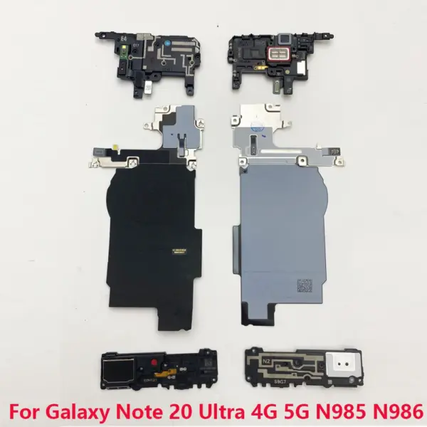 For Samsung Galaxy Note 20 Ultra 4G 5G N985 N986 NFC Wireless Charging Coil Loudspeaker Signal Antenna Motherboard Cover