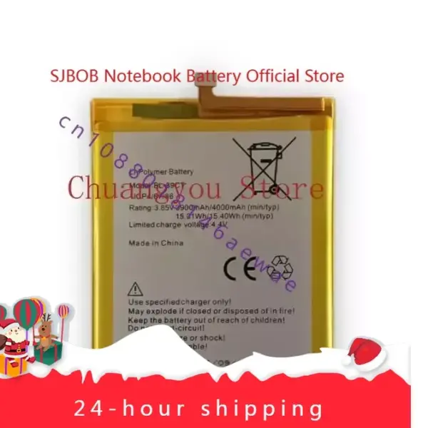 For Tecno I7 Mobile Phone BL-39CT Built-in Battery Battery 3900mah Large Capacity Brand New