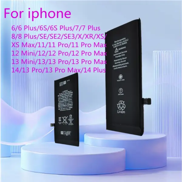 New Battery For iphone 6 6s Plus,7 Plus,8 Plus,SE,SE2,SE3,X,XR,XS Max,11 Pro Max,12 13 Mini, 14 13 12 Pro Max,14 Plus Batteries