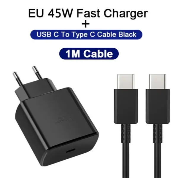 45W PD Fast Charger High Quality USB Type C Quick Cable Charger Suit For iPhone Samsung Xiaomi Huawei Phones Wall Power Adapter