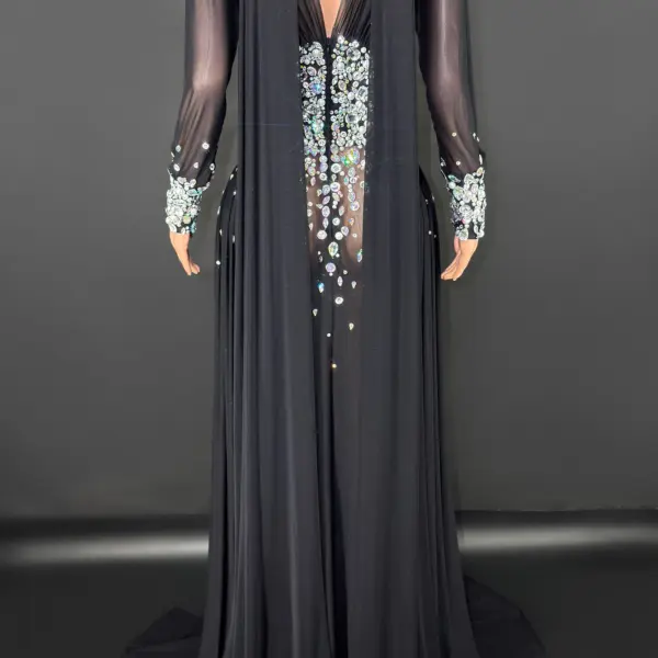 ZD Customized Prom Dresses 2025 One Shoulder Evening Dress Mother Gowns Long Sleeves Beads Crap Pleated Wedding Party Dresses