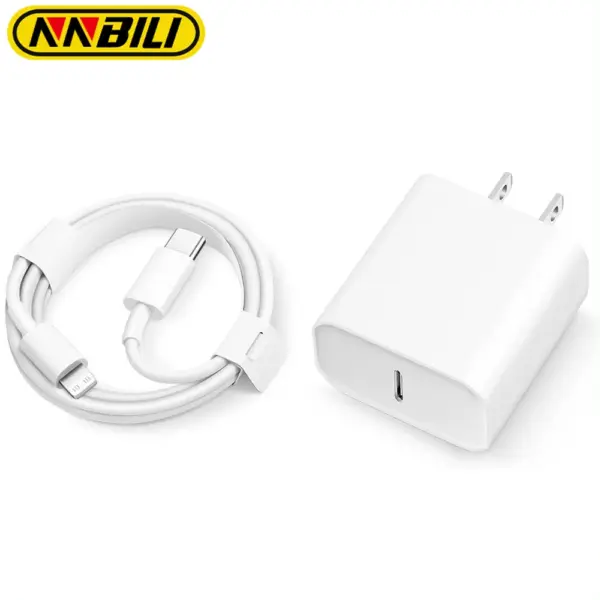 NNBILI PD 20W Fast Charger For iPhone 11 12 13 14 Pro Max XR X XS Max 8 Plus Phone Charger 3.3ft Cable Fast Charging Accessories