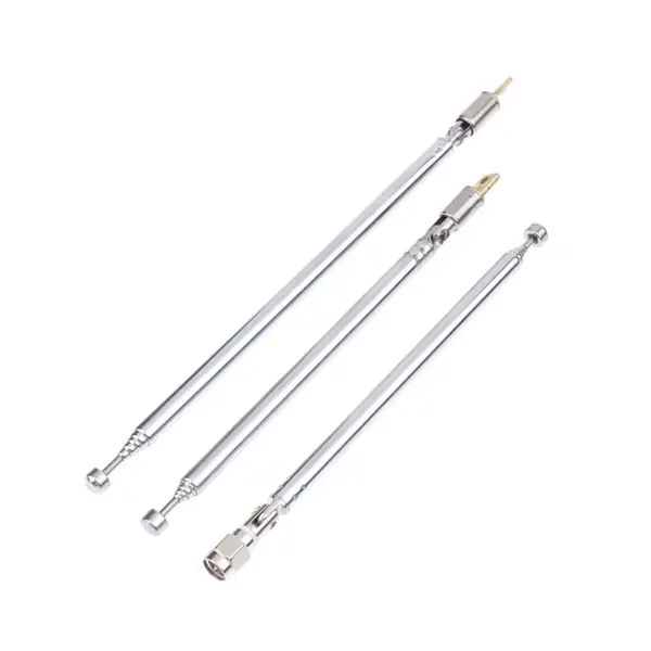1pc TV Radio DAB AM FM Universal Folding Length 165MM And Unfold 645MM New 6120-6 Section Replacement Telescopic Aerial Antenna