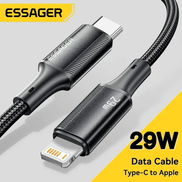 Essager USB C Cable For IPhone 14 13 12 11 pro Max 8 Plus 20W Fast Charging Cable Type C To Lighting Date Wire For iPad Macbook