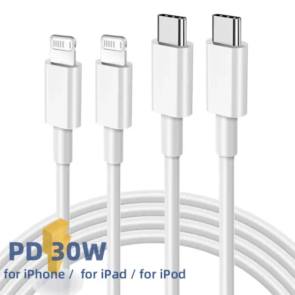 For Apple iPhone Fast Charger Cable PD 30W Type C to Lightning Cable for iPhone 14 13 12 11 Pro Max X XS XR 8 for iPad Macbook
