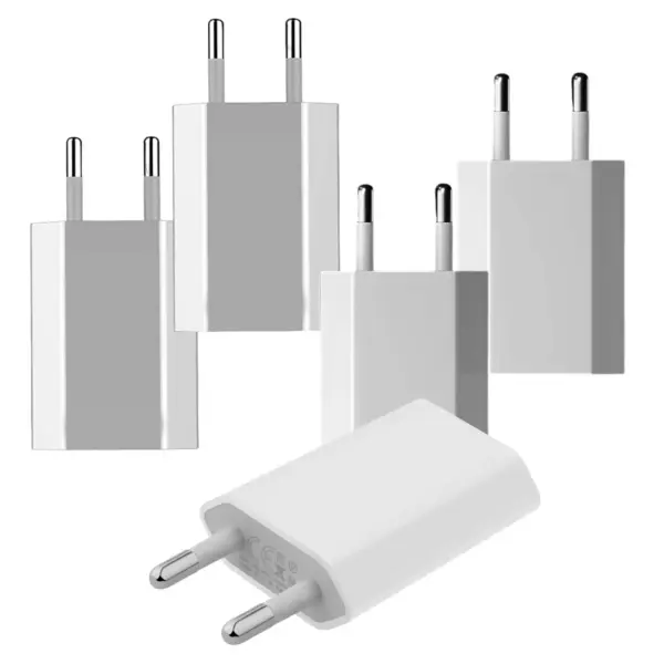 1/3/5/10pcs 5V 1A Eu AC Home Travel USB Wall Charger For IPhone 6 7 8 plus x xr 11 12 13 14