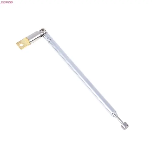 1 Pc 37cm 5 Section Telescopic Stainless Steel AM FM Radio Universal Antenna New